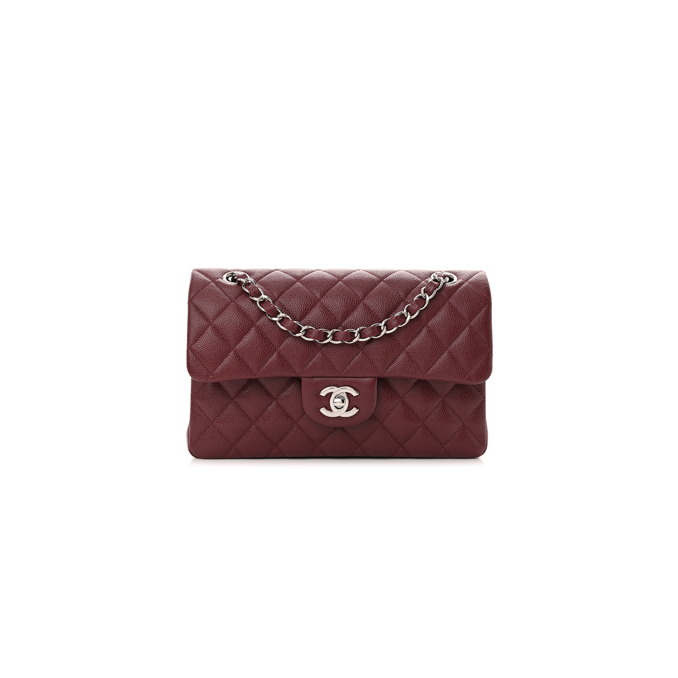CHANEL SMALL CAVIAR QUILTED CLASSIC FLAP BAG A69900 (23*14.5*6cm)